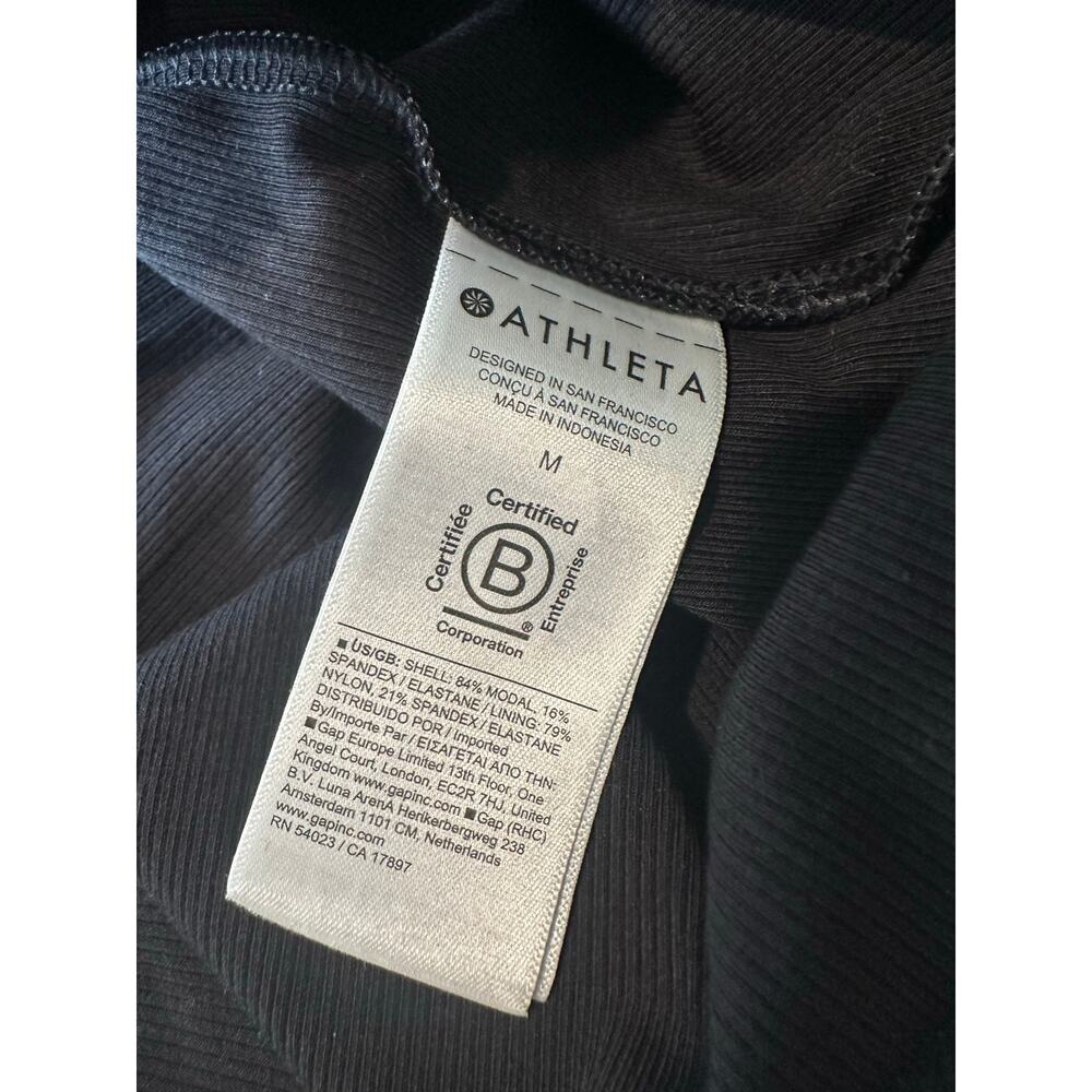 Athleta Signature Rib Maxi Dress Black M NEW 657062 - Picture 7 of 10